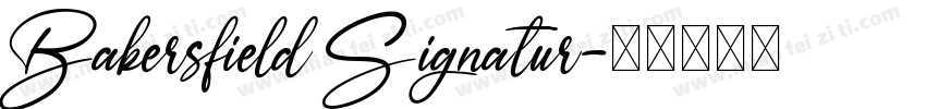 Bakersfield Signatur字体转换